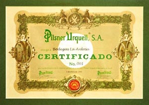 Certificado Pilsner